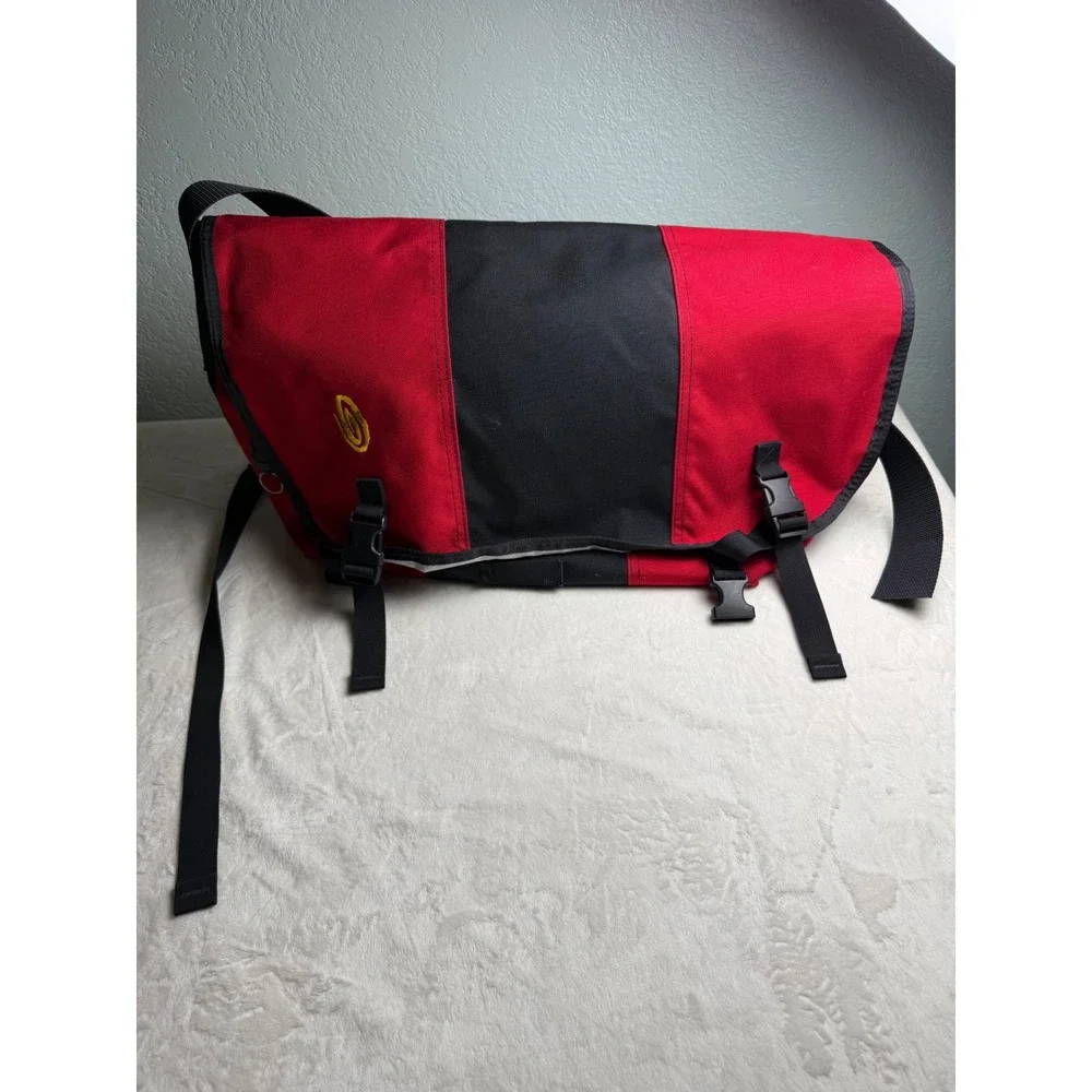 Timbuk2 Designs Messenger Bag Red Black Colorblock Large Commuter Bag
